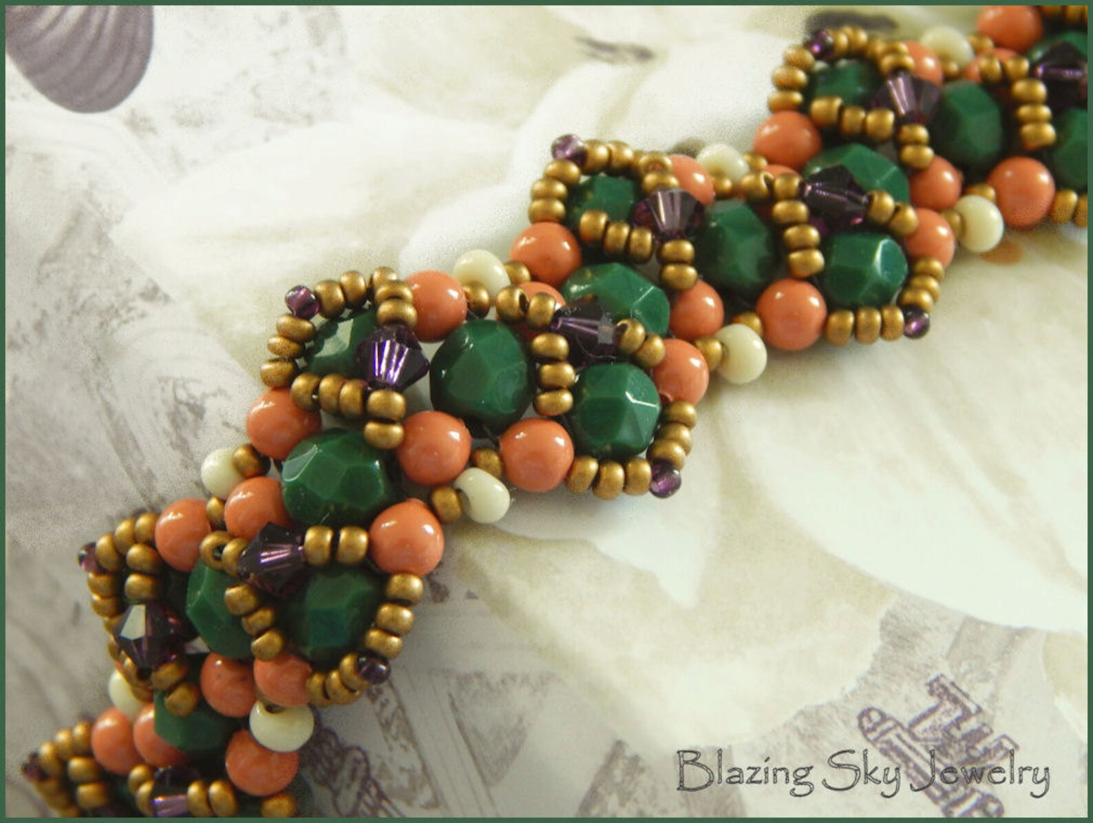 Beading Tutorial Victoria Bracelet Beading Pattern PDF Etsy