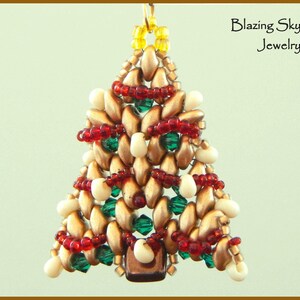 Beading Tutorial Tannenbaum Pendant - Beading Pattern, PDF Instant Download