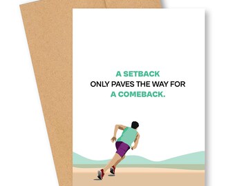 Motivational Get Well Card - Comeback