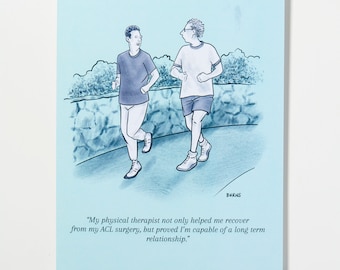 Funny Get Well Card - ACL + PT Success