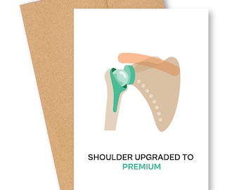 Funny Get Well Card - Premium Shoulder