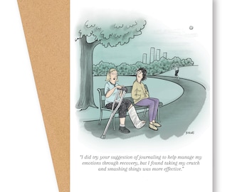 Funny Get Well Card - Manage Emotions