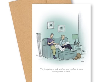 Funny Get Well Card - Unscratched Itch