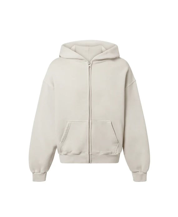 450 GSM 'cream Ivory' Blank Zipper Hoodie - Etsy