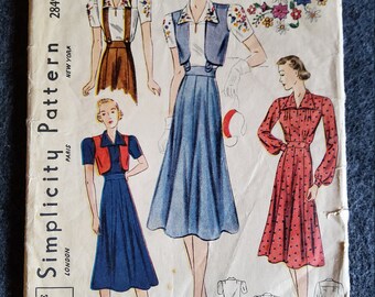 vintage suspender dress