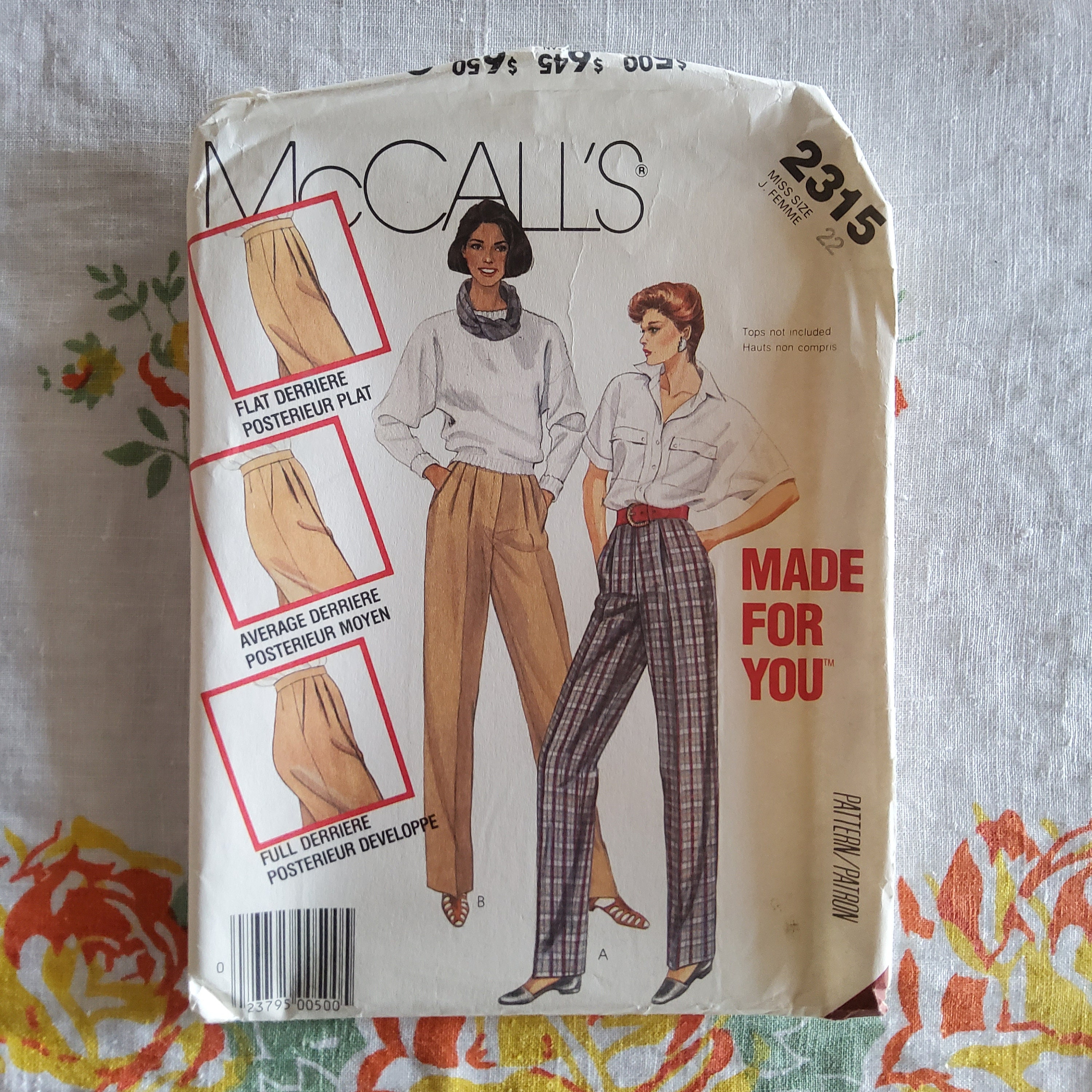 Wide Leg Trousers Vintage Sewing Pattern 1930s Slacks and Shorts #3101 B  25-45 Waist - INSTANT DOWNLOAD PDF