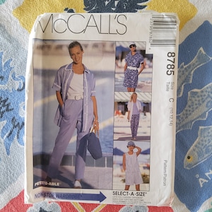 McCalls 8785 Complete Uncut Factory Folds Vintage 1997 90s Sewing Pattern Beachy Separates Summer Wardrobe Multiple Sizes Available