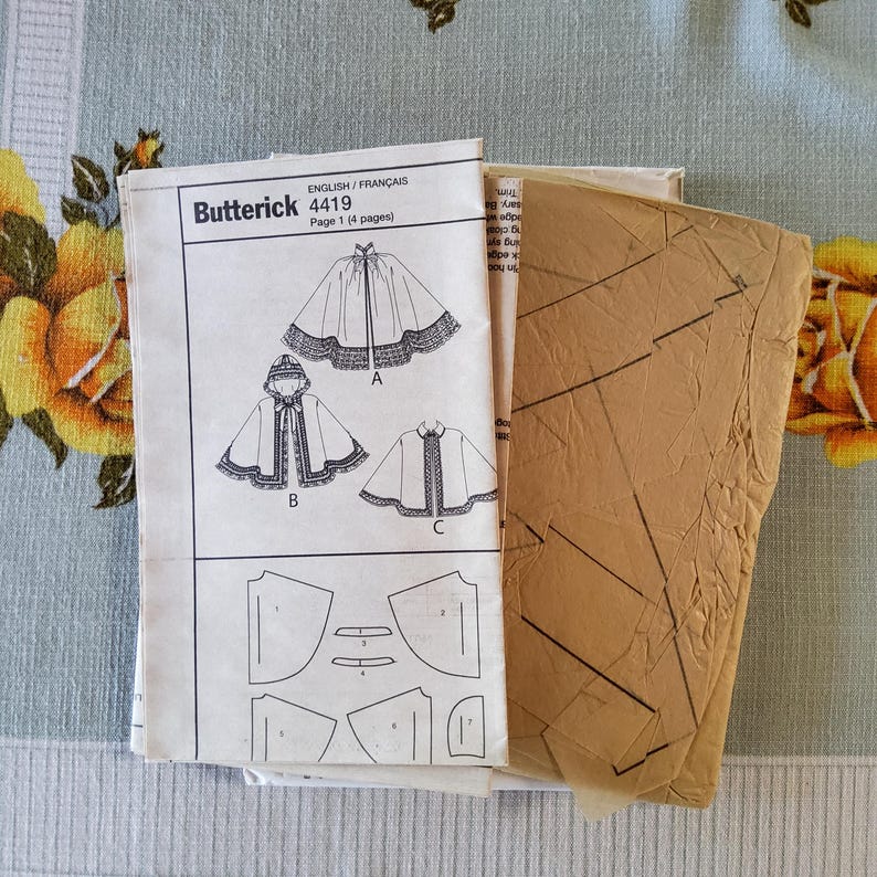 Butterick 4419 Complete Uncut Factory Folds Vintage 2004 Sewing Pattern