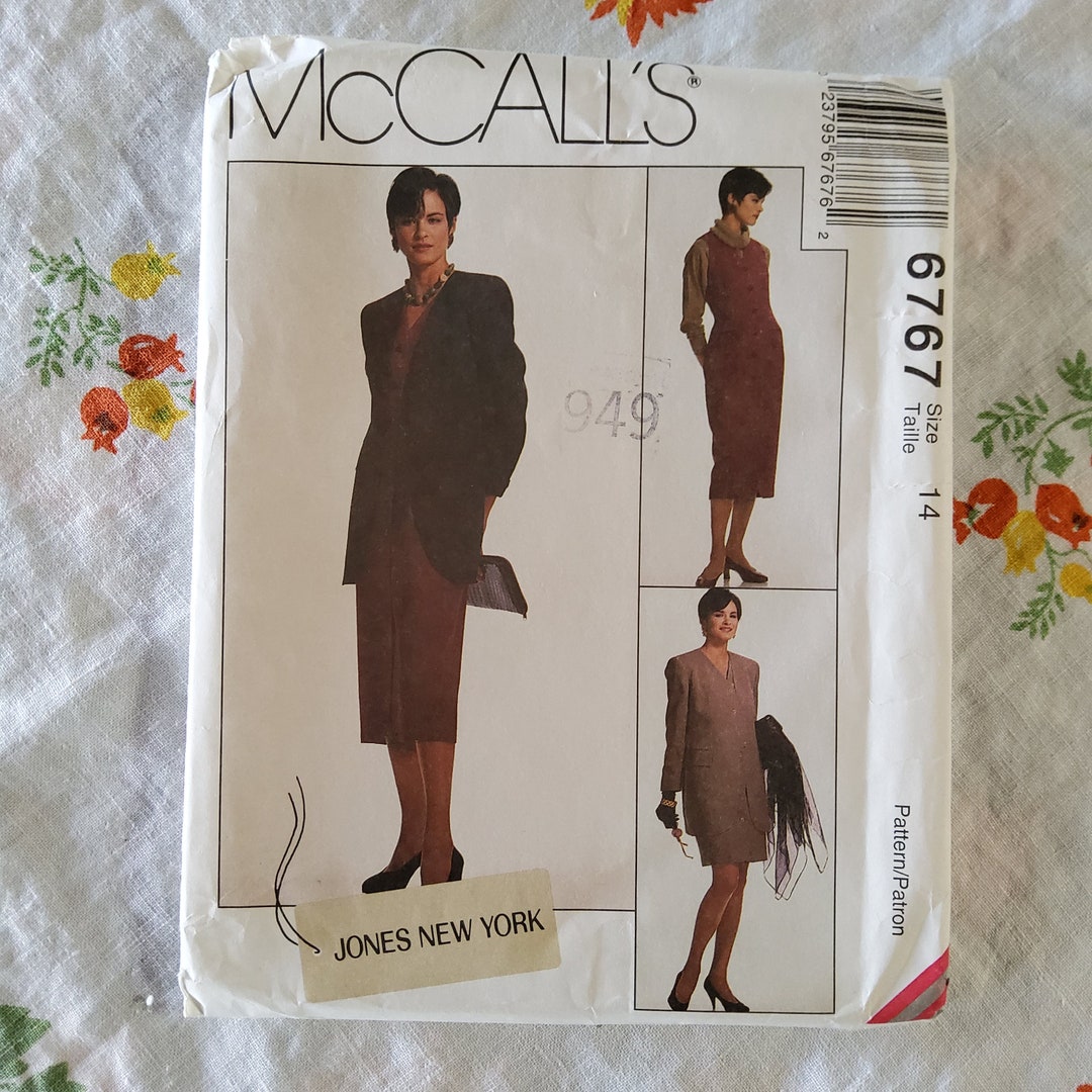 Mccalls 6767 Complete Uncut Factory Folds Vintage 90s Sewing Pattern ...