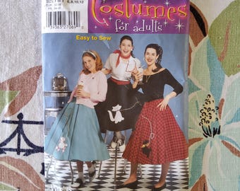 Simplicity 5403 Vintage 1950's Poodle Cat Scotty Skirt Grease