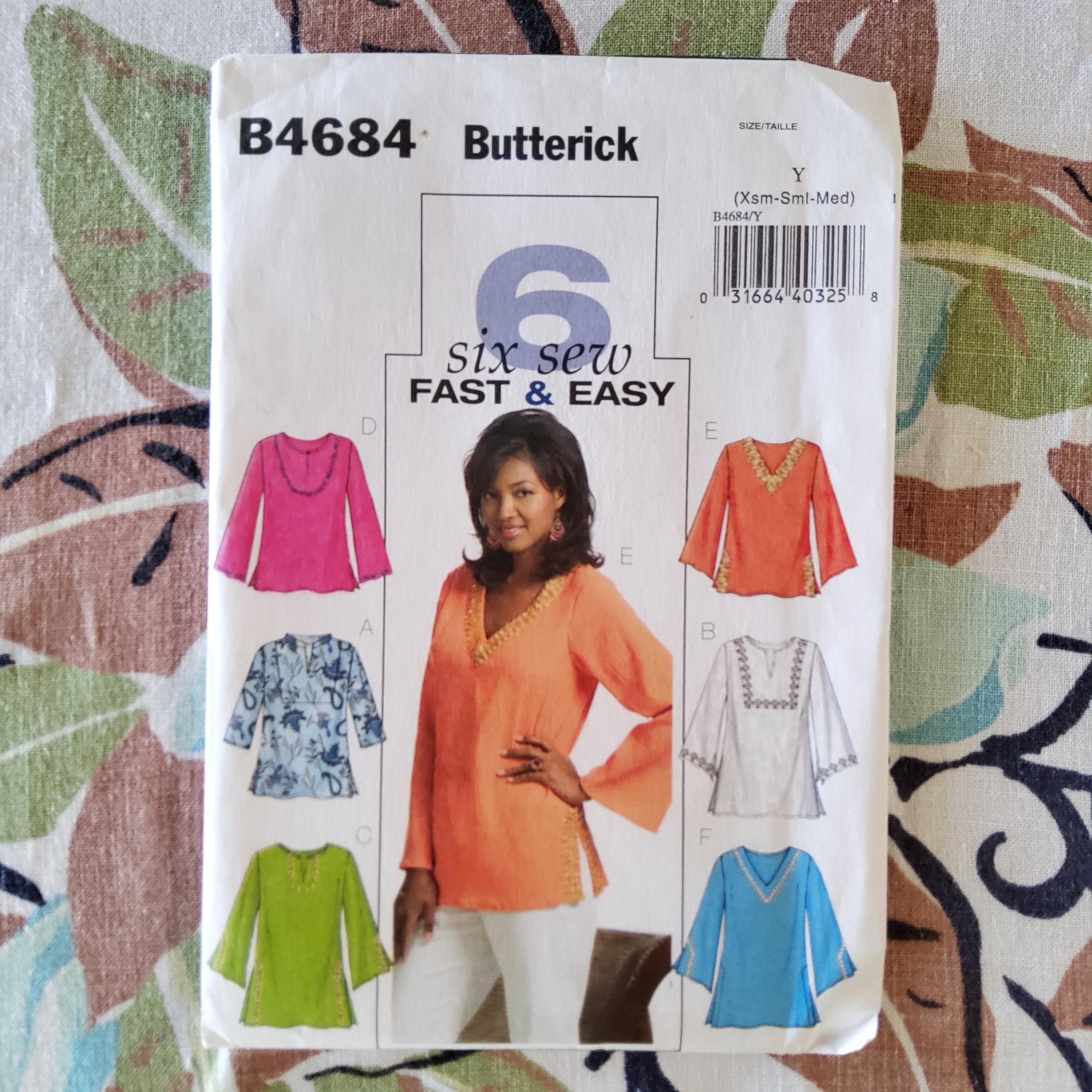 Patron Butterick n°7009 – Tunique asymétrique et pantalon fuselé – Coupons Couture