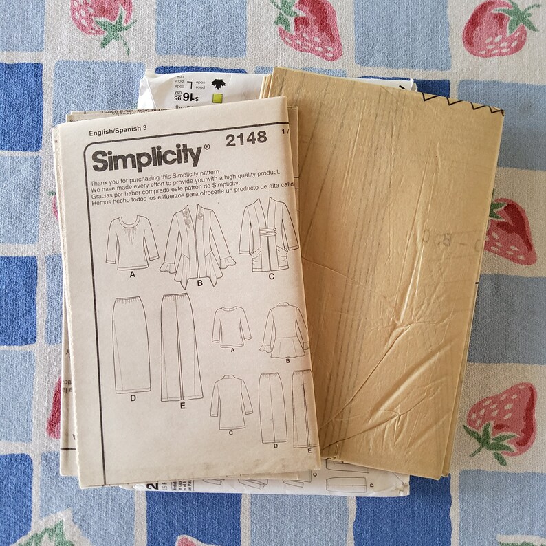 Simplicity 2148 Complete Uncut Factory Folds Sewing Pattern Capsule ...