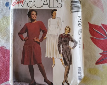 セット販売 Women's Dress Patterns Simplicity 8819 Pattern UNCUT 1990s Vintage Easy Fitted