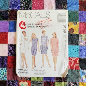 McCalls 8159 Complete Uncut Factory Folds Vintage 1996 Sewing Pattern 4 Hour Ensemble (slow down though) Multi Sizes