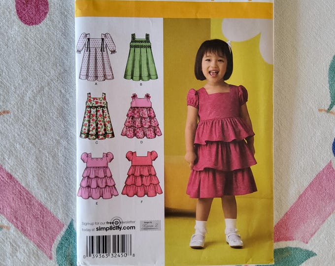 Simplicity 2709 Complete Uncut Factory Folds 2009 Sewing Pattern Kids ...