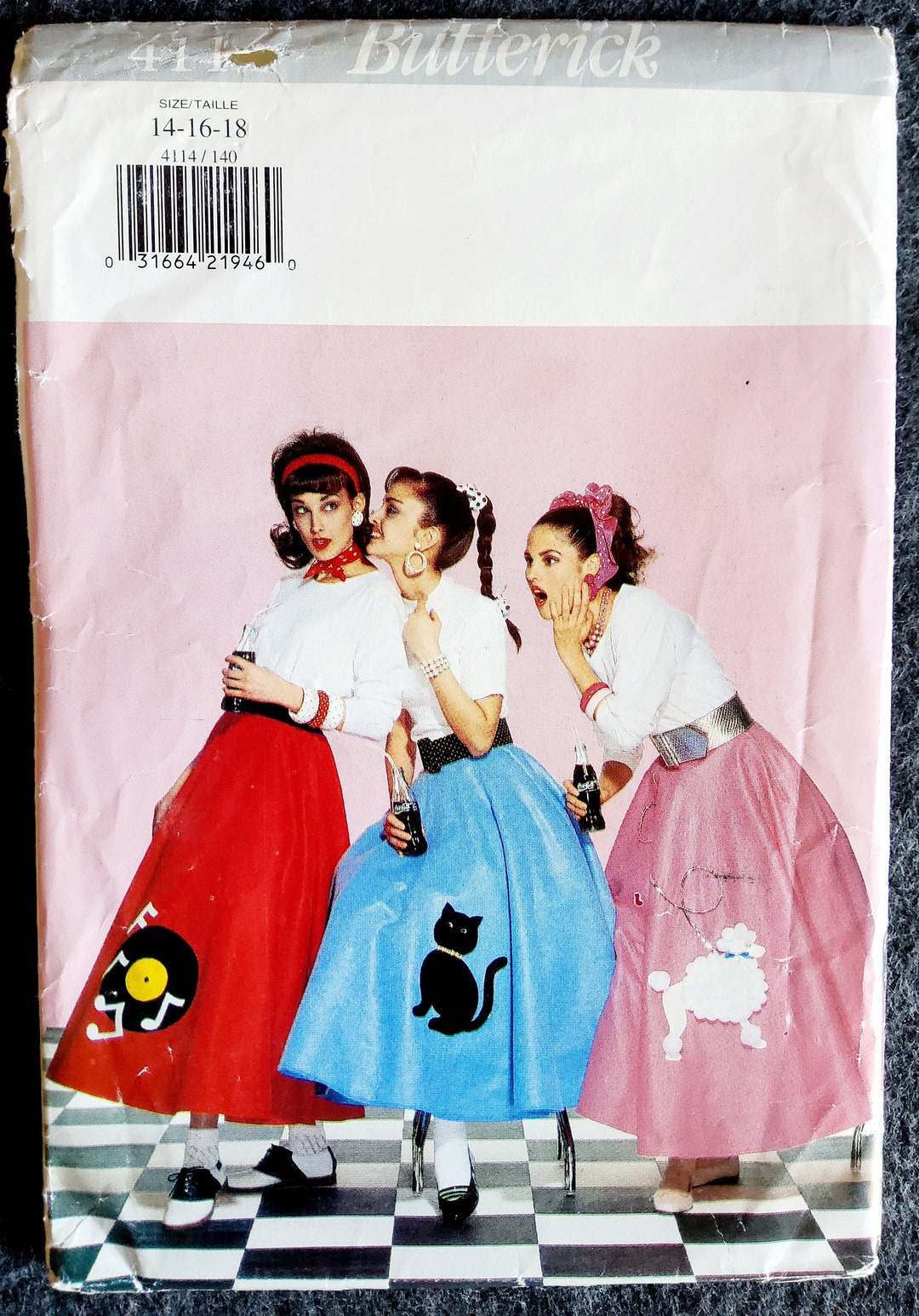 Butterick 4114 Complete Uncut Factory Folds Vintage 90s Classic