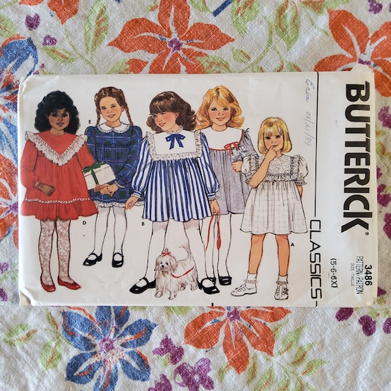 Naaipatroon Butterick 6756 jurk, maat 40-48, Dui/En/Fr | Stoffen Hemmers