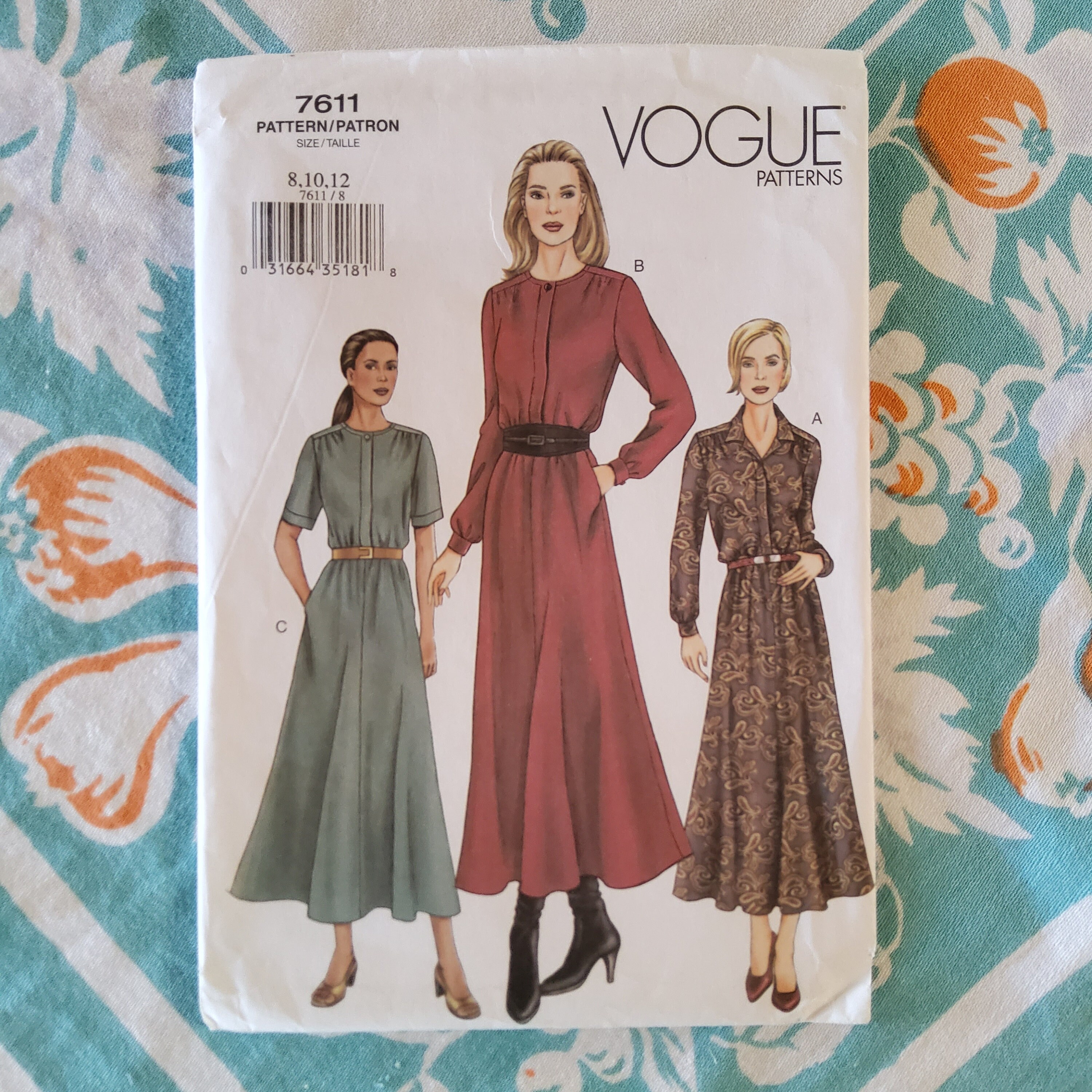 Vogue 2647 Complete Uncut Factory Folds Designer ADRI Sewing