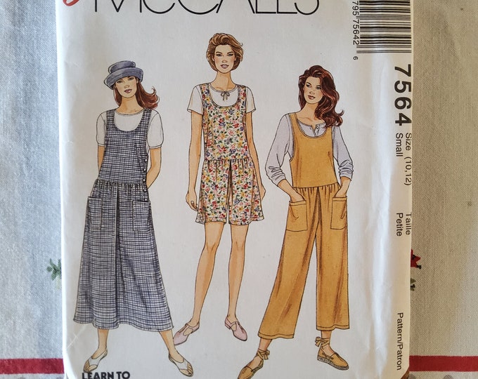 Mccalls 7564 Complete Uncut Factory Folds Vintage 90s Sewing Pattern ...