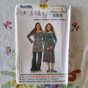 Può includere: Un cartamodello Burda Easy per due abiti, uno con maniche lunghe e stampa floreale, l'altro con un corpetto in velluto e una gonna floreale. Il cartamodello è per le taglie da 7 a 13 anni. Il cartamodello include margini di cucitura e orlo.
