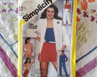 Simplicity 5551 Cut Complete Vintage 80s Sewing Pattern Nautical