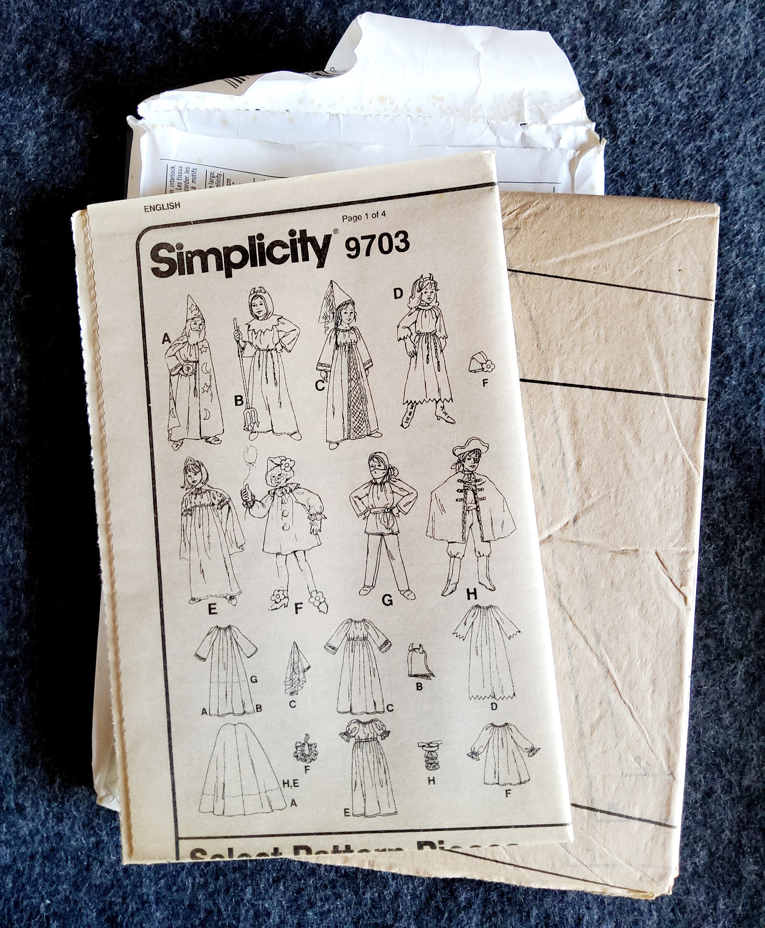 Simplicity 9703 Complete Uncut Factory Folds Vintage 90s Basic