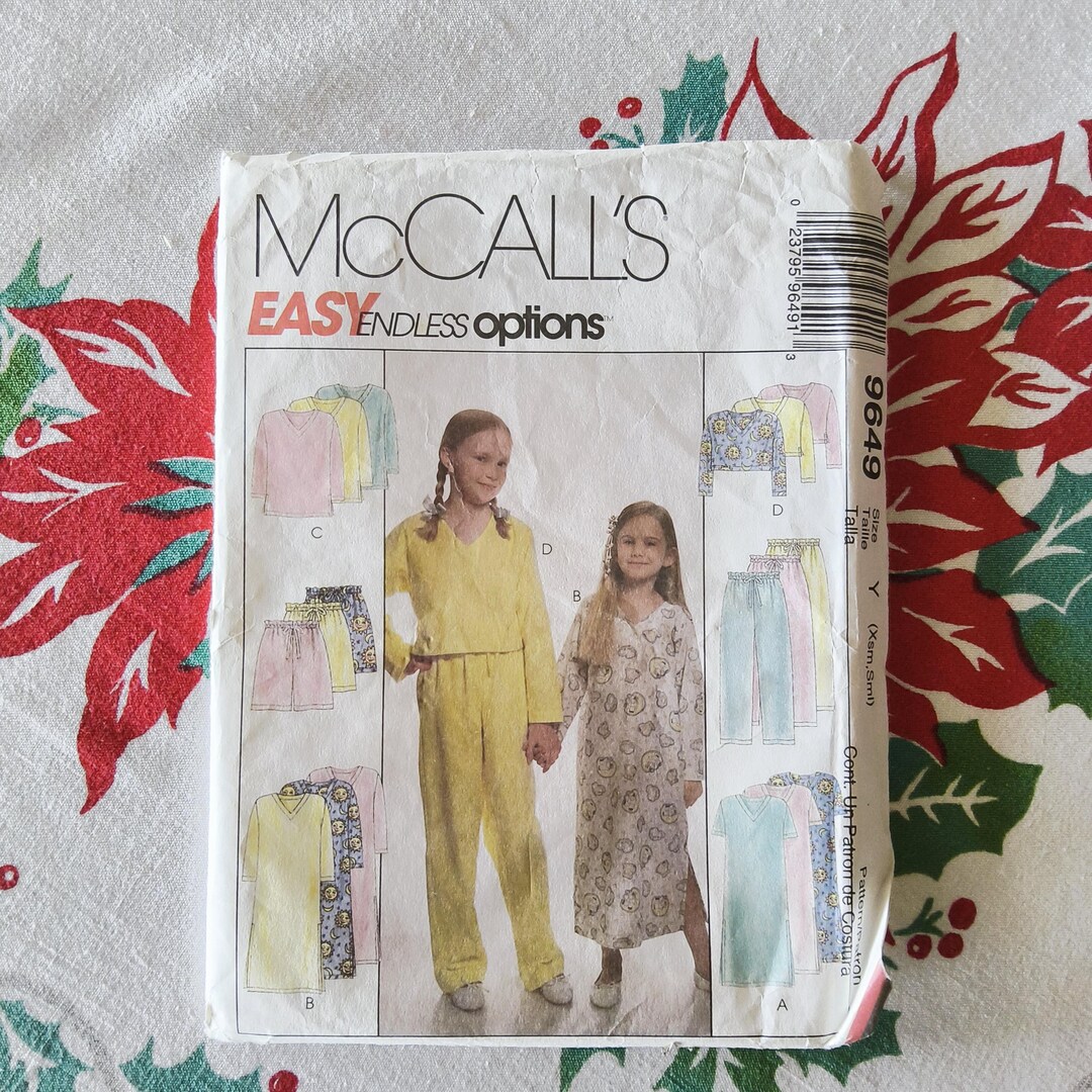 Mccalls 9649 Complete Uncut Factory Folds Vintage 90s Sewing Pattern ...