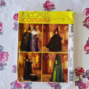 McCalls Costumes 2937 Complete Uncut Factory Folds Generic Witch and Wizard Children's Costumes Plus Some Scary Thing Size 3-6 or 7-12