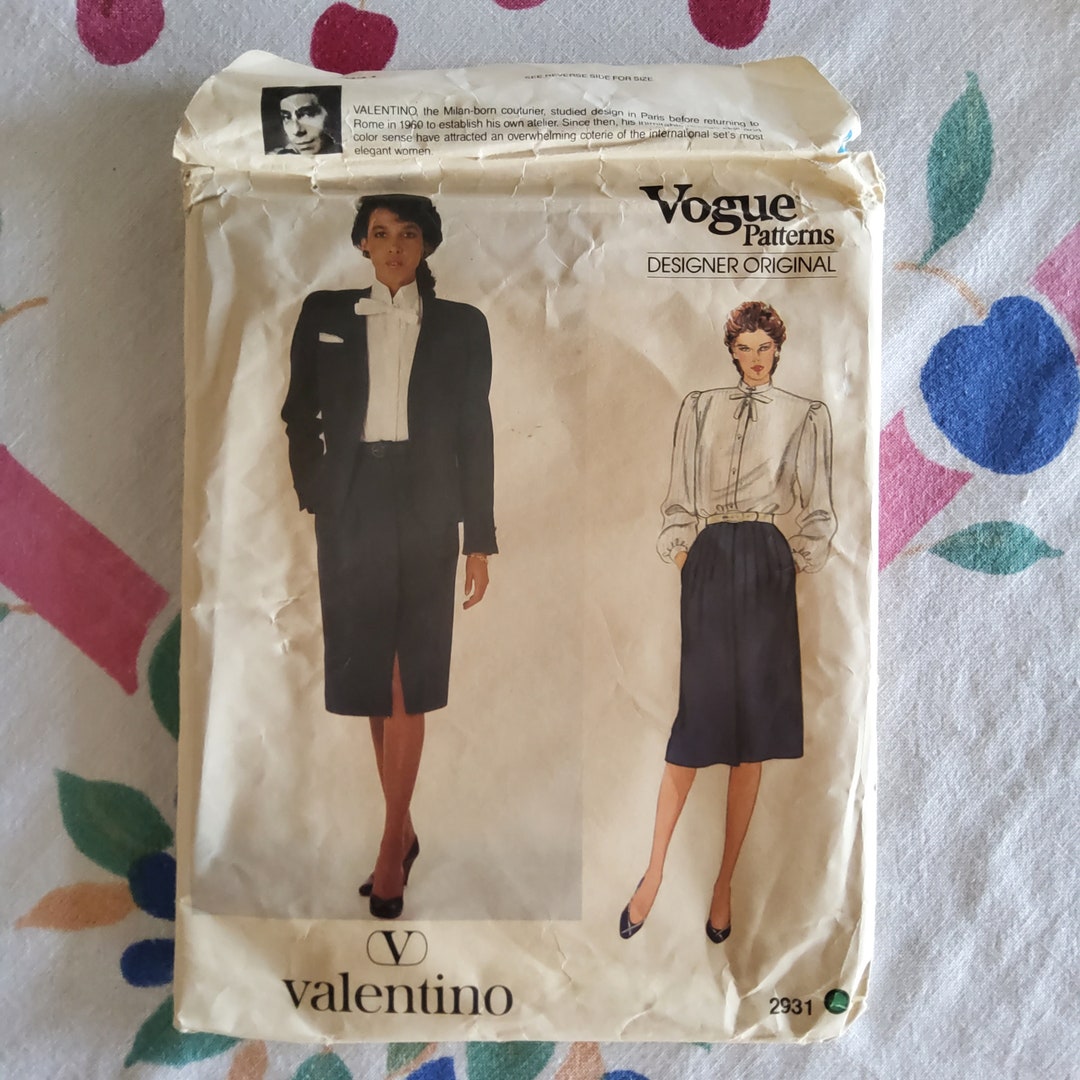 Vogue 2931 Complete Uncut Factory Folds Vintage 80s Sewing Pattern ...