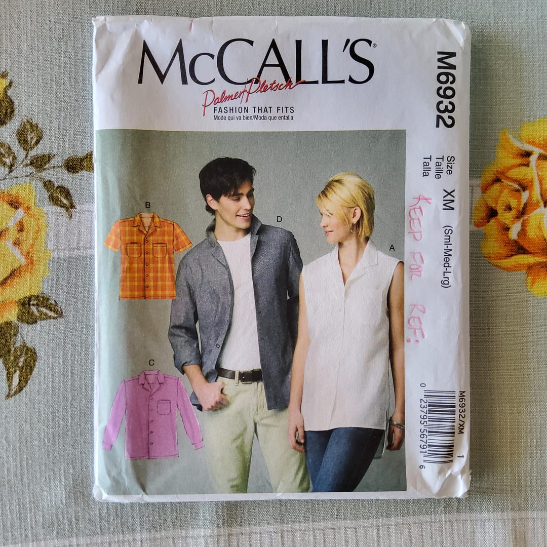 Mccalls 6932 Complete Uncut Factory Folds 2014 Sewing Pattern Unisex ...