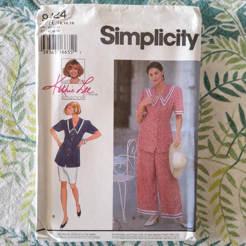 Simplicity Pattern 9423 Simplicity 9424 Complete Uncut Factory Folds Vintage 90s Sewing Pattern ...