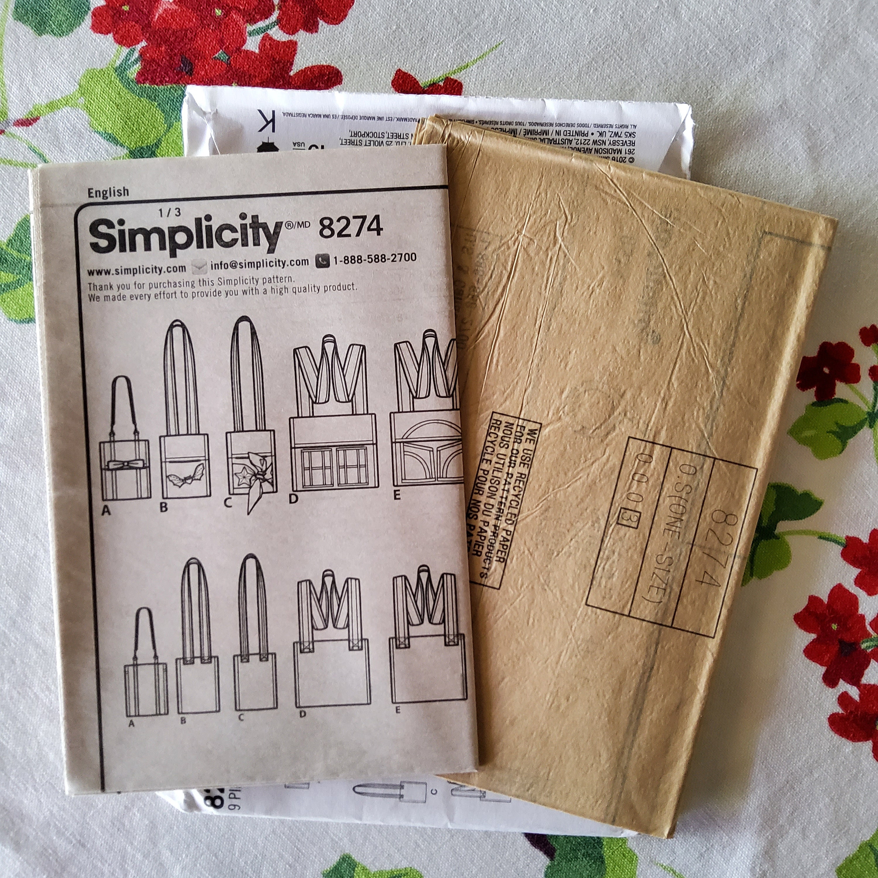 Simplicity 8274 Complete Uncut Factory Folds Sewing Pattern Fun Themed ...