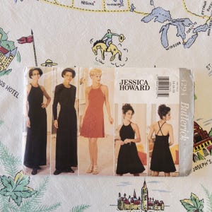 Butterick 4294 Complete Uncut Factory Folds Vintage 1995 Sewing Pattern Evening Cocktail Formal Dresses Strappy Size 14-18