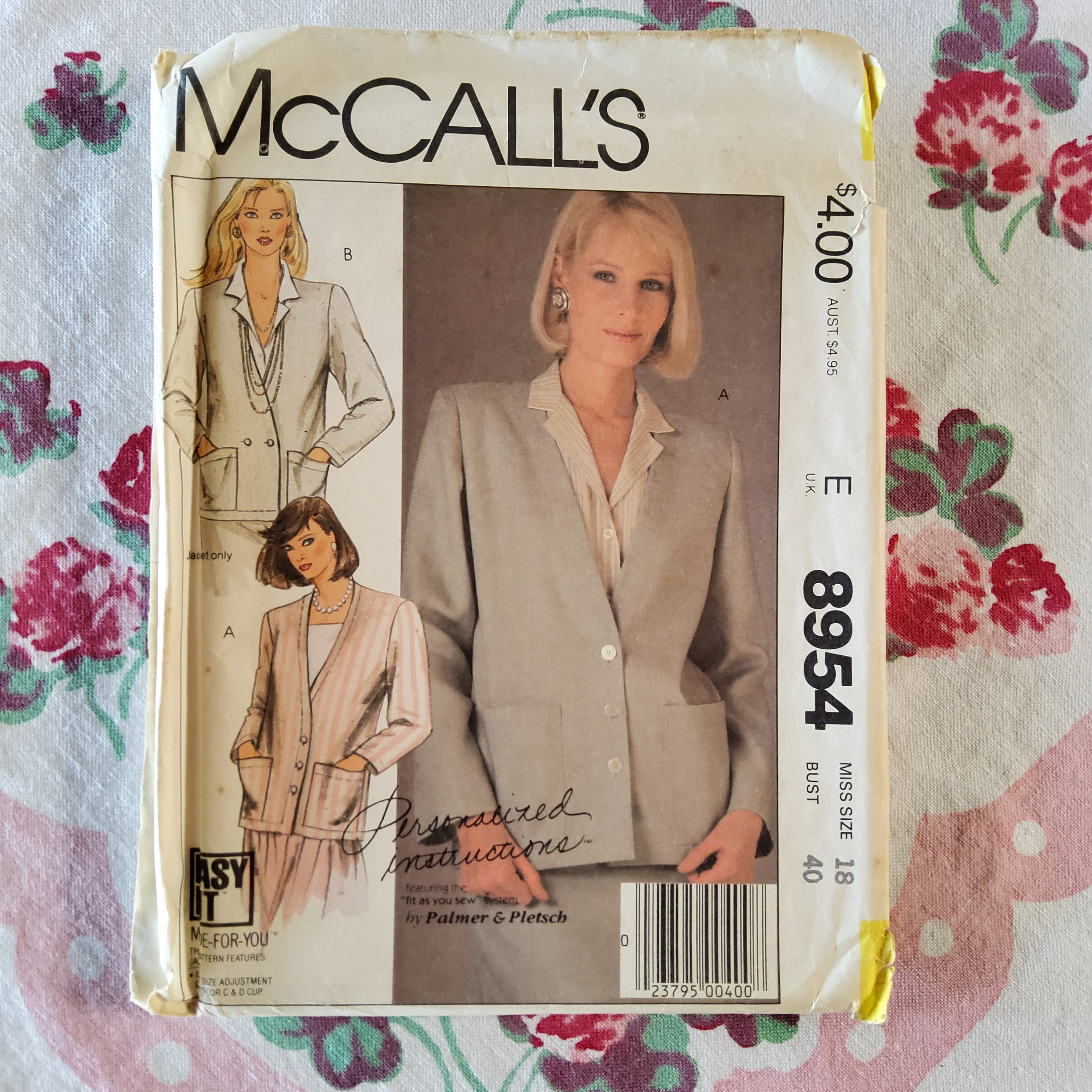 お歳暮･冬ギフト2025｜ギフト・贈り物はセブン Mccalls Sewing 80s Vintage Folds Factory Uncut Complete 8954 ジャケット・アウター