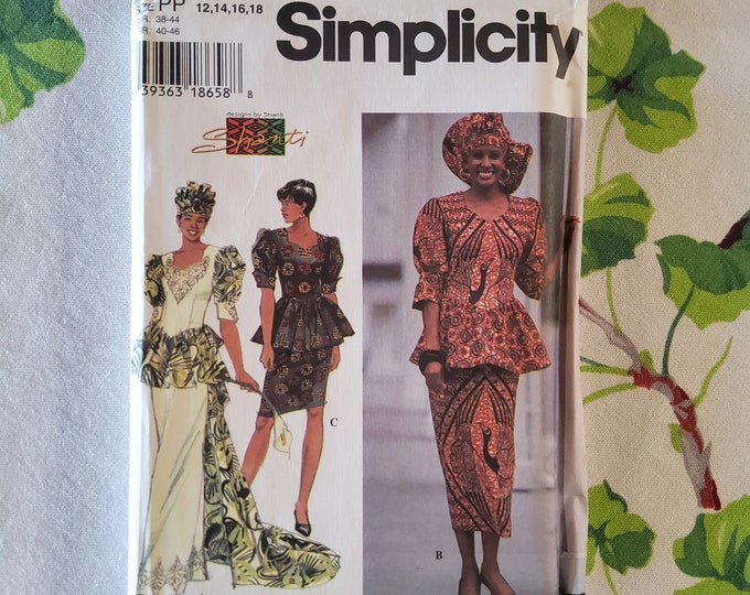 Simplicity 7055 Simplicity 7055 Complete Uncut Factory Folds Vintage 90s Sewing Pattern ...