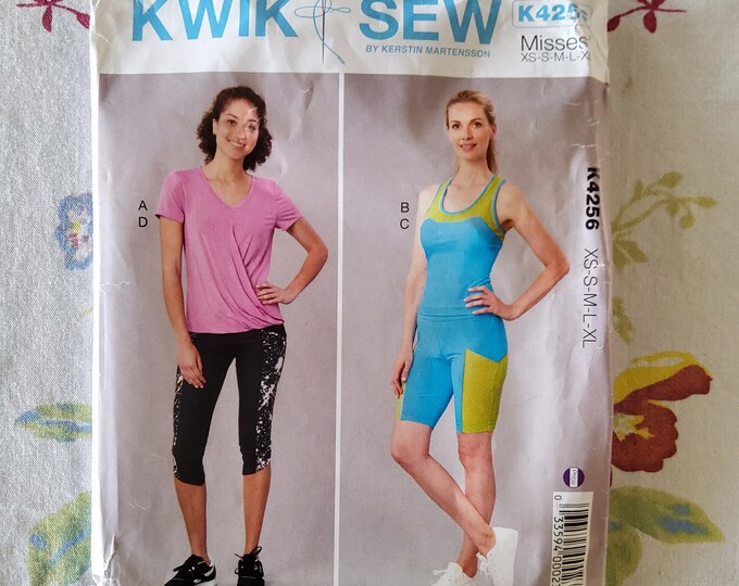 Kwik Sew 4256 Complete Uncut Factory Folds Sewing Pattern Athleisure ...