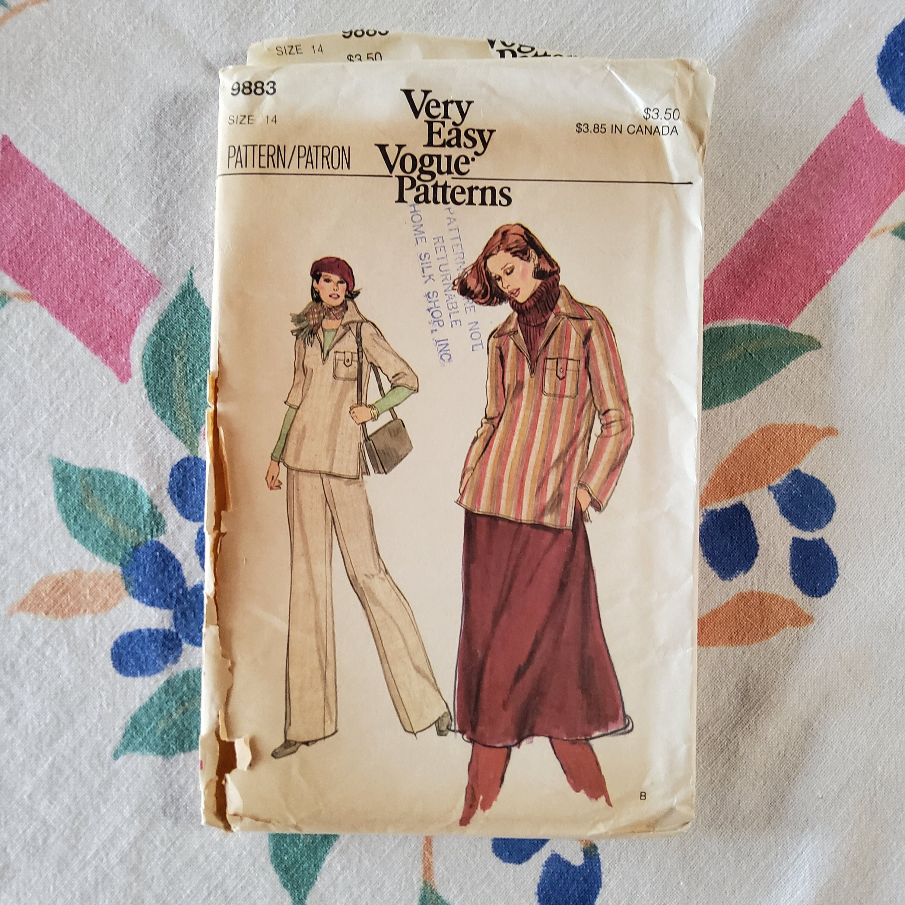 Vintage Vogue 9883 - Etsy Vintage Vogue 9883 - Etsy