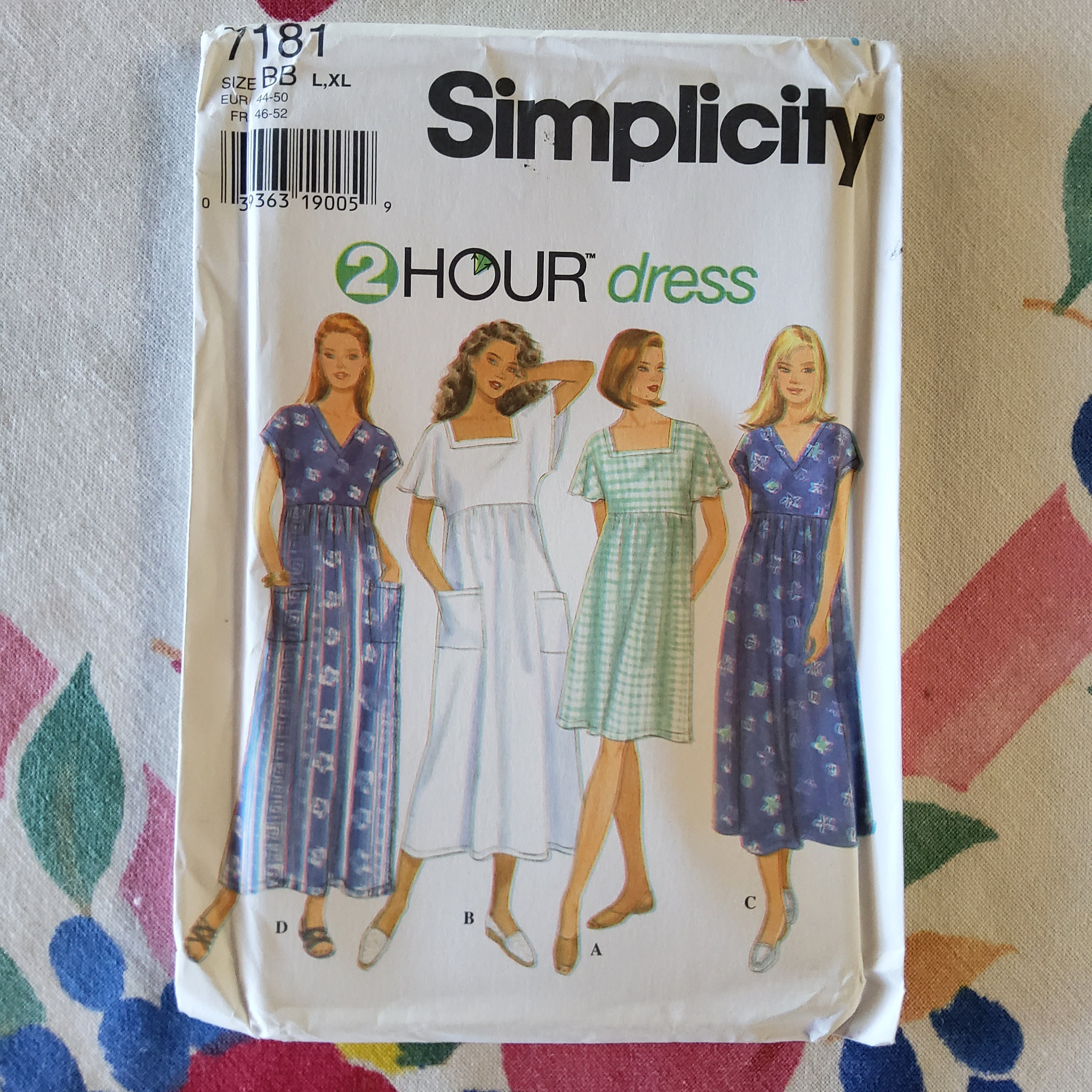 Simplicity 7181 Complete Uncut Factory Folds Vintage 90s