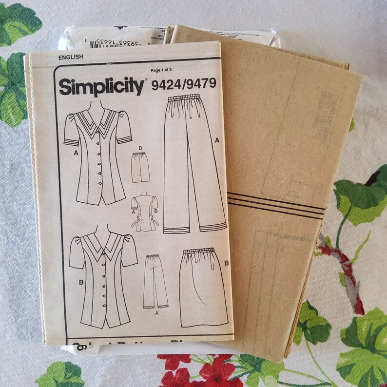 Simplicity 9424 Complete Uncut Factory Folds Vintage 90s - Etsy