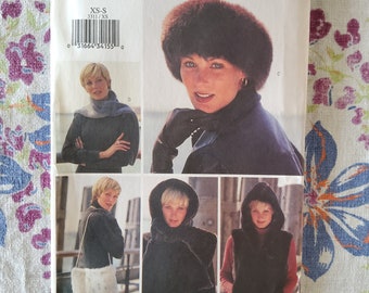 Butterick 3311 Complete Uncut Factory Folds Vintage 2001 Sewing Pattern  Faux Fur Accessories Russian Style Hat & More Brrrrrrr! Multi Szs