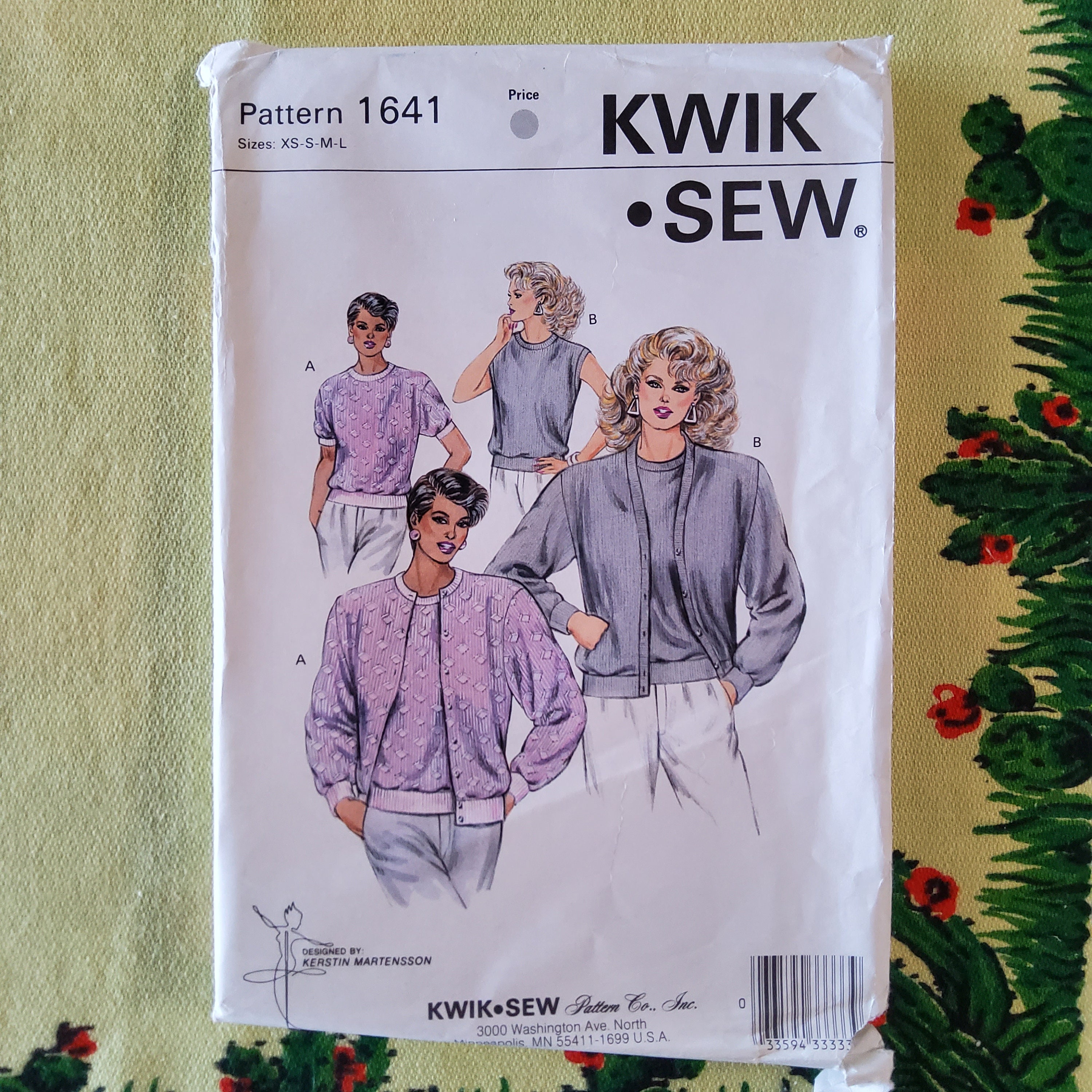Kwik Sew 1641 Complete Uncut Factory Folds Vintage 80s Sewing
