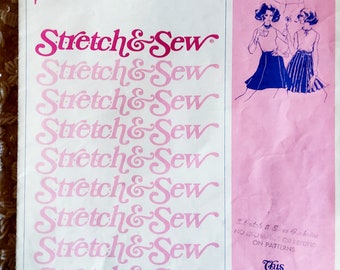 Stretch & Sew 425 Complete Uncut Factory Folds 70s Sewing Pattern Gored Skirts