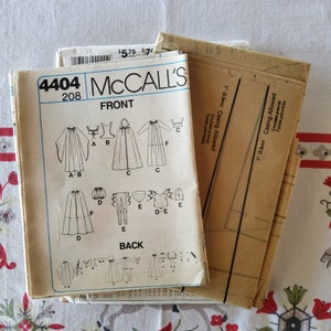 Mccalls 4404 Complete Uncut Factory Folds Vintage 80s Early Andrea ...