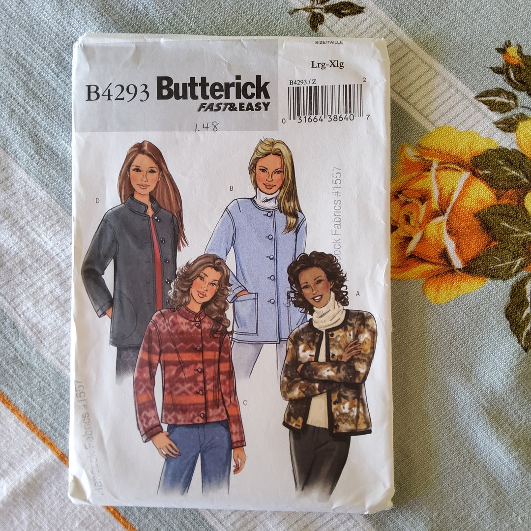 Butterick 4293 Complete Uncut Factory Folds Vintage Aughts Sewing ...