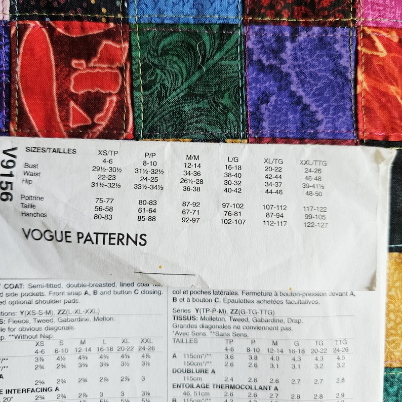 Sewing Factory Background Vogue 9156 Complete Uncut Factory Folds 2015 Sewing Pattern Draped ...