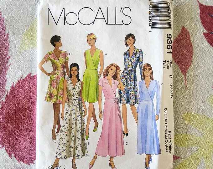 Mccalls 9361 Complete Uncut Factory Folds Vintage 1998 90s Sewing ...