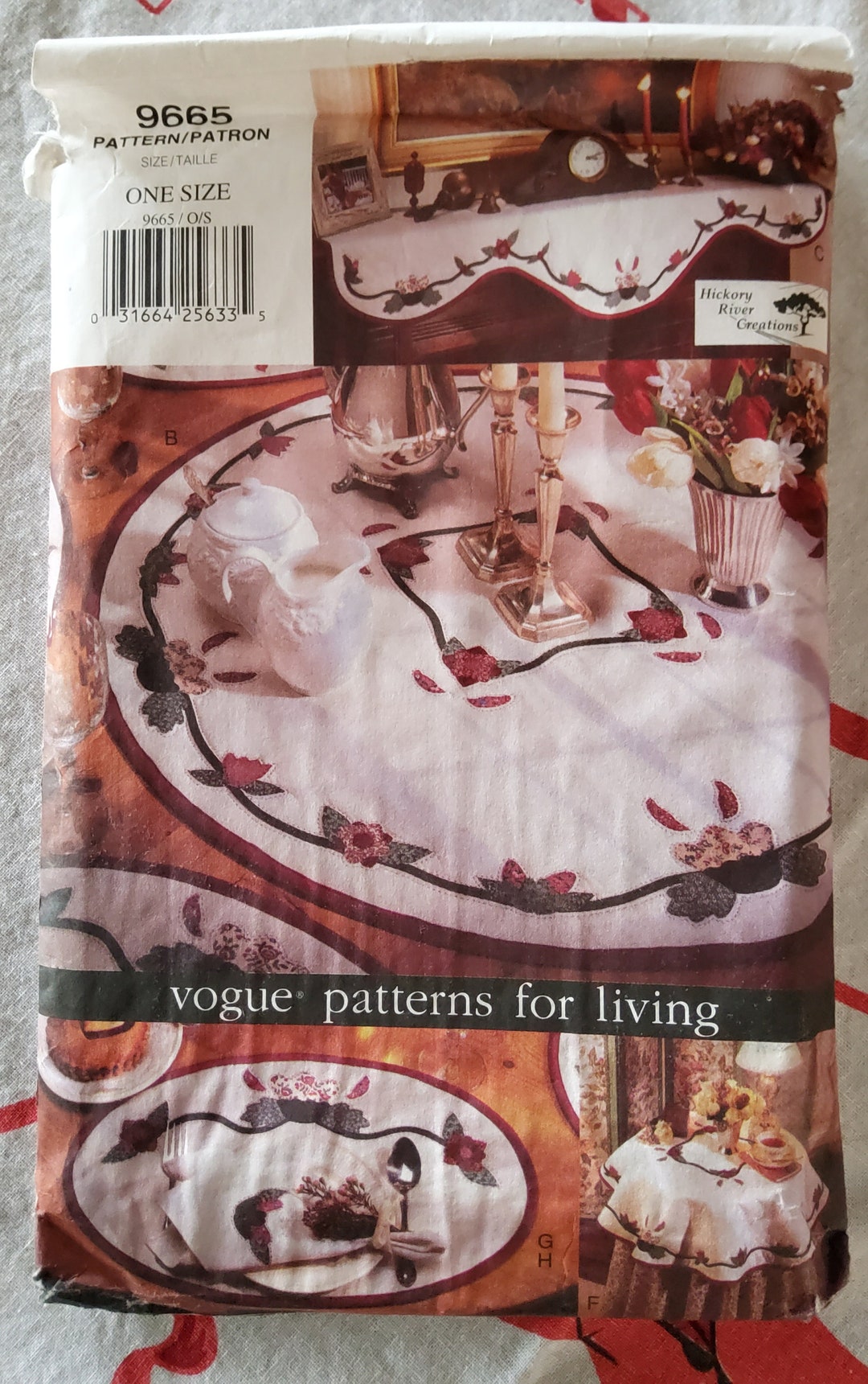 Vogue 9665 Complete Uncut Factory Folds Vintage 90s Patterns for Living ...