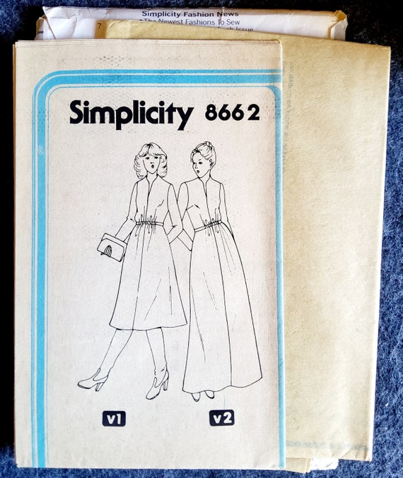 美品 DOUBLE STANDARD CLOTHING ma-1 archive Simplicity 8662 Complete Uncut Factory Folds Vintage 70s