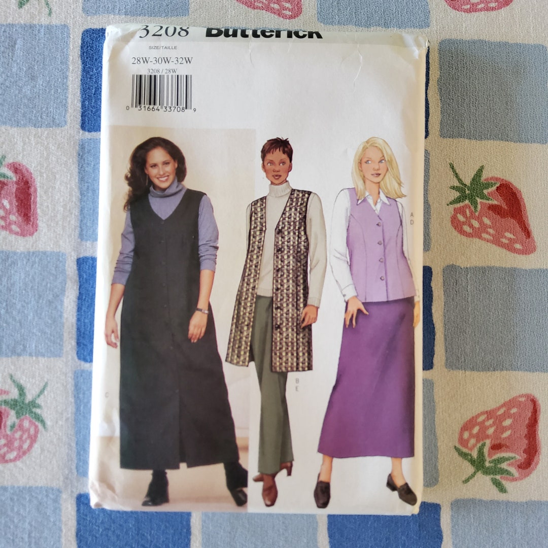 Butterick 3208 Complete Uncut Factory Folds Vintage Y2K Sewing Pattern