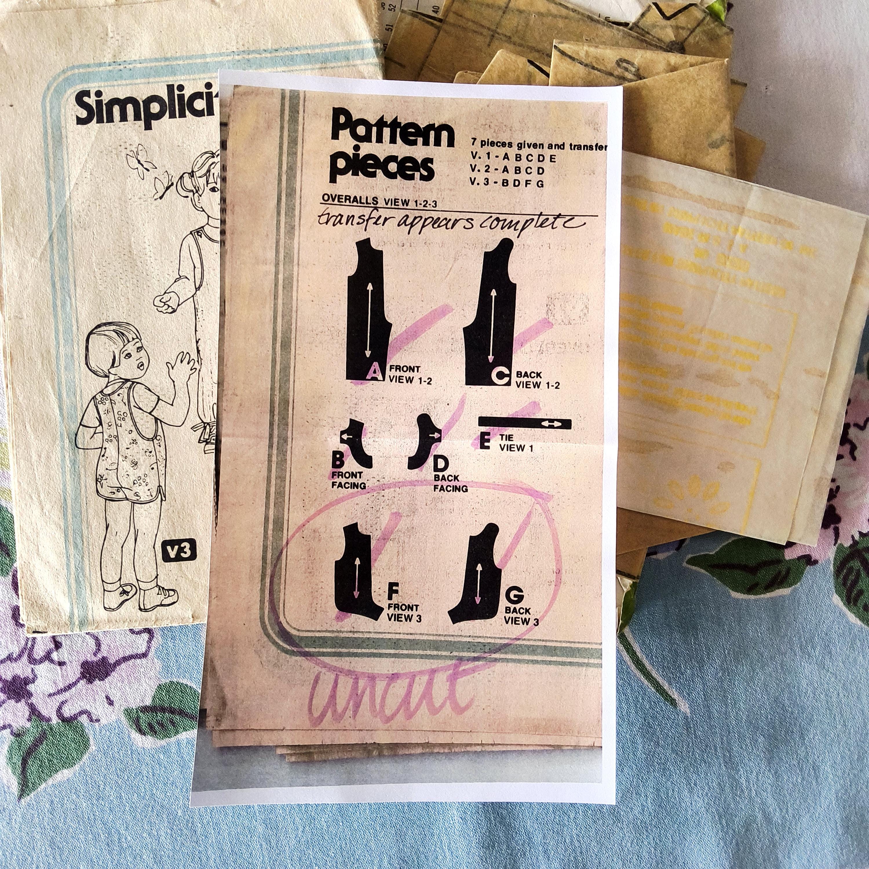Simplicity 9723 Complete Uncut FF or Cut Complete Vintage 1980